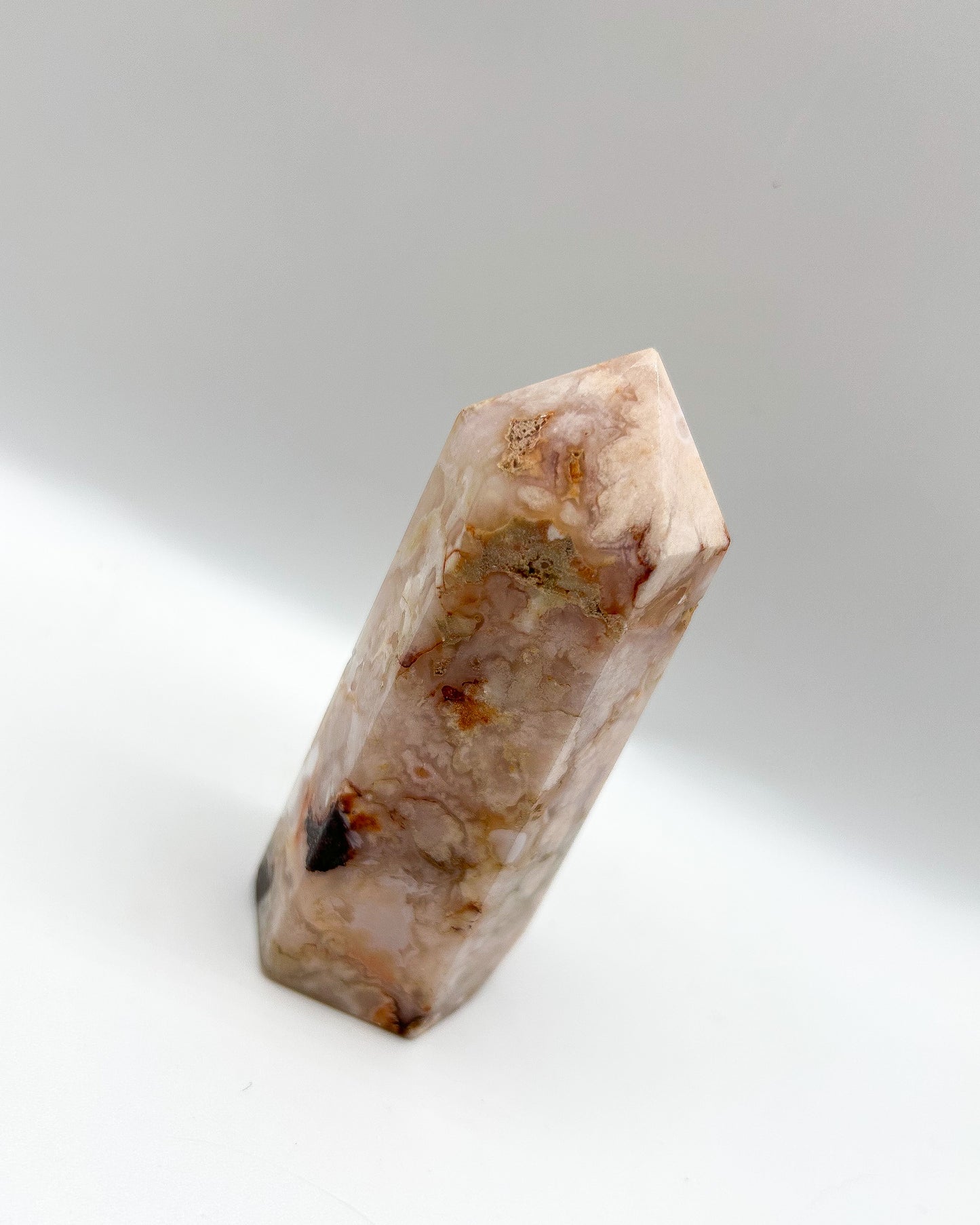 Carnelian Flower Agate tower